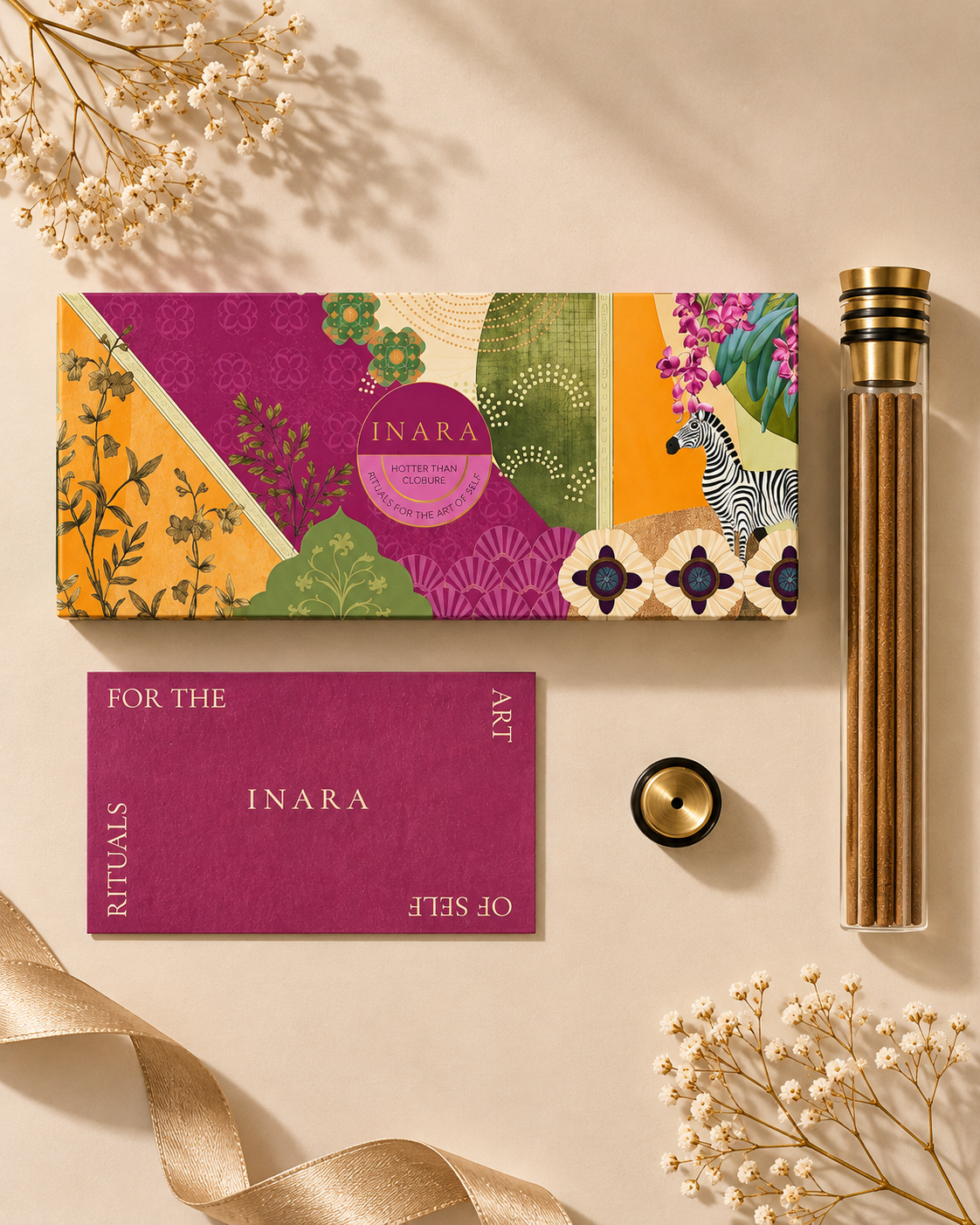 Luxury Oud Incense Sticks with real premium essential oil-Inara Ritual's 